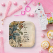 ピリピ4:13キリストの聖書を通して、すべてのもの ペーパープレート (パーティー)