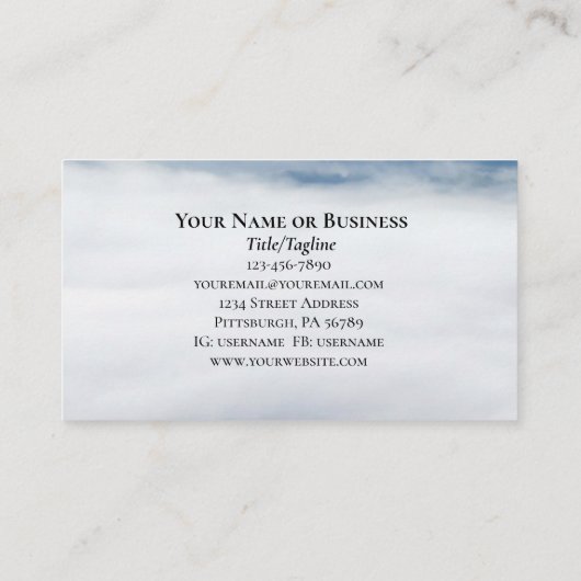 ピリピ4:13キリストの聖書を通して、すべてのもの 名刺 (裏面)