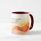 ピリピ4:13キリスト教の聖書聖句 マグカップ (正面右)