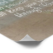 ピリピ4:13平和バイブル聖句ビーチ ポスター (角)