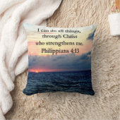 ピリピ4:13日の出デザイン クッション (ブランケット)