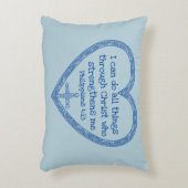 ピリピ4:13枕 アクセントクッション (正面(垂直))