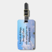 ピリピ4:13祈りの言葉 ラゲッジタグ (正面縦)