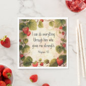 ピリピ4:13聖書の時代を超えたデザイン スタンダードランチョンナプキン (インサイチュ)