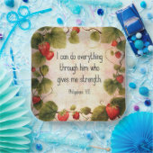 ピリピ4:13聖書の時代を超えたデザイン ペーパープレート (パーティー)