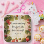 ピリピ4:13聖書の時代を超えたデザイン ペーパープレート (パーティー)