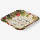 ピリピ4:13聖書の時代を超えたデザイン ペーパープレート (傾斜あり)