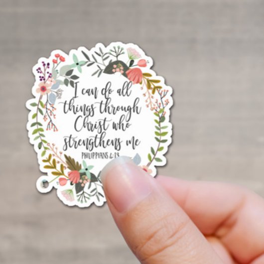 ピリピ4:13聖書の聖なる書物、 経典節 シール