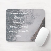 ピリピ4:13聖書の聖句の威厳のある海 マウスパッド (マウス)