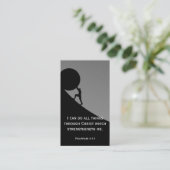 ピリピ4:13聖書の聖句クリスチャン教会 名刺 (スタンド正面)