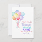 ピリピ4:13聖書の聖句サンキューカード サンキューカード (正面)