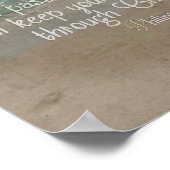 ピリピ4:13聖書の聖句ビーチクリスチャン・アート ポスター (角)