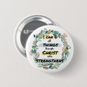ピリピ4:13聖書の聖句引用文 缶バッジ (正面&裏面)