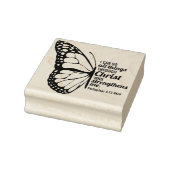 ピリピ4:13聖書の蝶聖なる書物、 経典 ラバースタンプ (スタンプ)