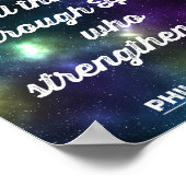 ピリピ4:13聖書の詩 ポスター (角)