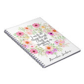 ピリピ4:13聖書聖なる書物、 経典聖句フローラ ノートブック (右側)