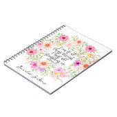 ピリピ4:13聖書聖なる書物、 経典聖句フローラ ノートブック (左側)