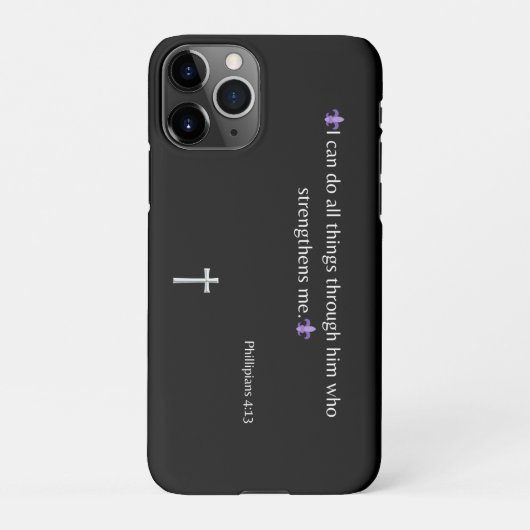 ピリピ4:13聖書iPhone / iPadケース iPhoneケース (裏面)