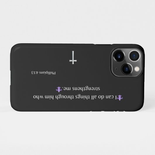 ピリピ4:13聖書iPhone / iPadケース iPhoneケース (裏面横)