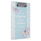 ピリピ4:13蝶 クリップボード (右)