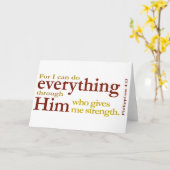 ピリピ4:13 カード (黄色い花)