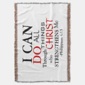 ピリピ4:13 スローブランケット (正面縦)