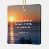 ピリピ4:13 セラミックオーナメント (左)