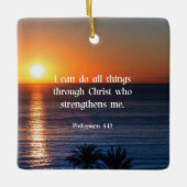 ピリピ4:13 セラミックオーナメント (正面)