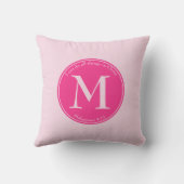 ピリピ4:13 | ピンク | リバーシブル | モノグラム クッション (裏面)