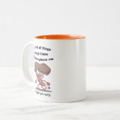 ピリピ4:13 – 私はキリストを通してすべてのことをすることができる ツートーンマグカップ (正面左)