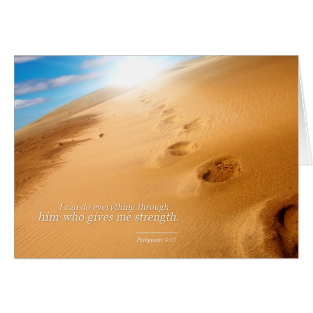 ピリピ4:13：私は彼を通して何でもできる (正面横)