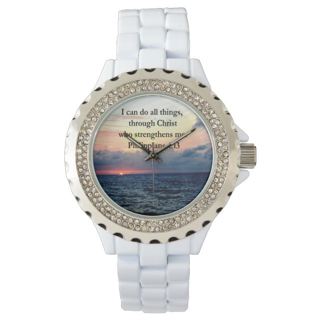 ピリピ4:13 腕時計 (正面)