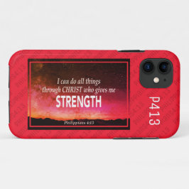 ピリピ4:13 | I CAN DO ALL THINGS Bible Red iPhone 11 ケース