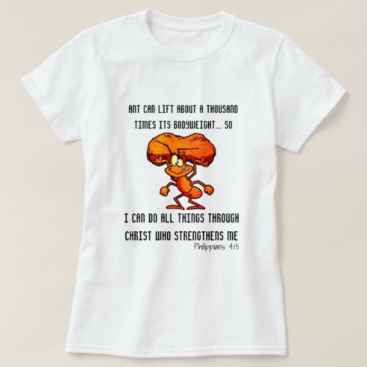 ピリピ4:13 - JCを通じて全てのことができる Tシャツ (デザイン正面)