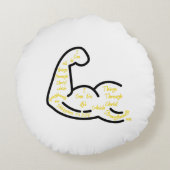 ピリピ4:13 KJV聖句 ラウンドクッション (裏面)