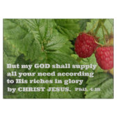 ピリピ4:19しかし私の神は全てのあなたの神を与える カッティングボード (正面)