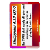 ピリピ4:19磁石 マグネット (縦)