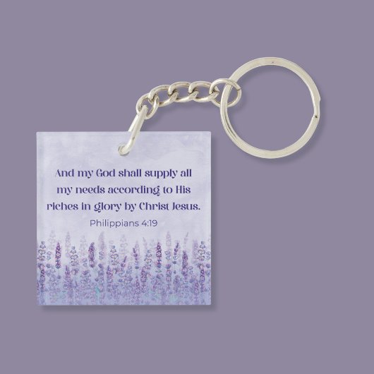 ピリピ4:19聖書の聖句わたしの神が与える キーホルダー