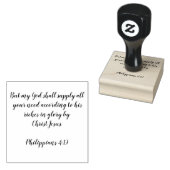 ピリピ4:19 ラバースタンプ (押印)