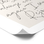 ピリピ4:4ボホミニマルベージュアーチスクリプト ポスター (角)