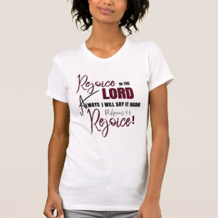 ピリピ4:4主にあって喜ぶ Tシャツ