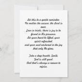 ピリピ4:4勇気付けられるカード サンキューカード (裏面)