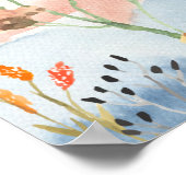 ピリピ4:4水彩ハミングバードポスター ポスター (角)