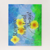 ピリピ4:4、主に喜びなさい ジグソーパズル (縦)