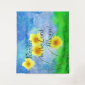 ピリピ4:4、主に喜びなさい タペストリー (正面)