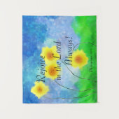 ピリピ4:4、主に喜びなさい タペストリー (正面)