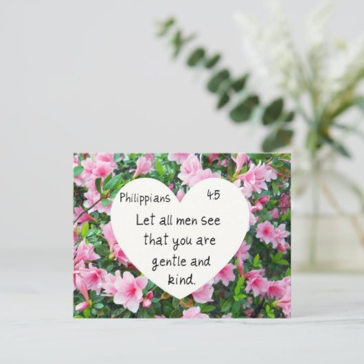 ピリピ4:5 ポストカード (スタンド正面)