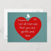 ピリピ4:5 ポストカード (正面/裏面)