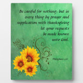 ピリピ4:6プラーク フォトプラーク (正面)