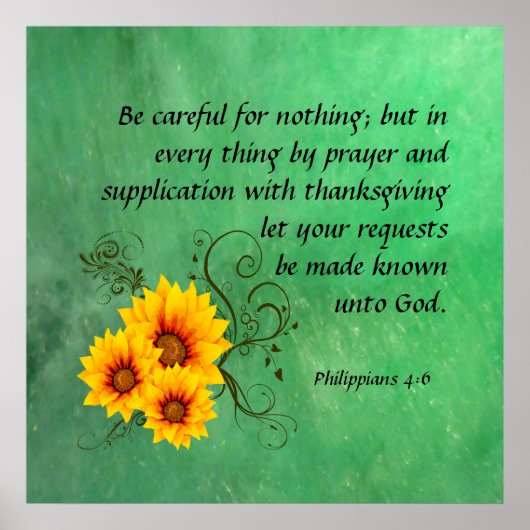 ピリピ4:6ポスター ポスター (正面)